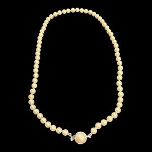 Vintage Carolee Faux Pearl Necklace 19" New Old Stock Collectible